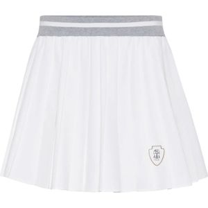 Brunello Cucinelli, Dames, Rokken, Wit, Maat: S