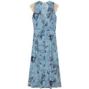 Zadig & Voltaire, Dames, Jurken, Blauw, Maat: L