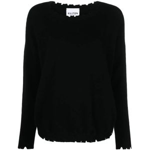 Kujten, Dames, Truien, Zwart, Maat: M Kasjmier,