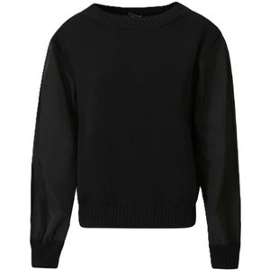 Max Mara, Dames, Truien, Zwart, Maat: XS Katoen,