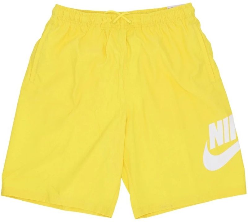 Nike - Club Geweven Shorts - Geel - Korte Broeken - Heren - Polyester