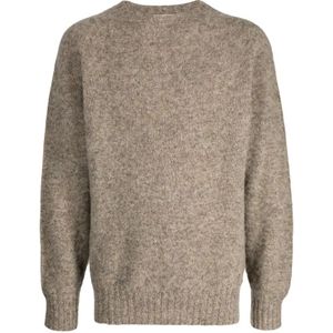 YMC You Must Create, Heren, Truien, Beige, Maat: XL Wol,