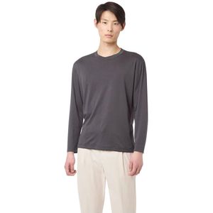 Eleventy, Heren, Tops, Zwart, Maat: S Katoen,