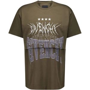 Givenchy, Heren, Tops, Groen, Maat: S Katoen,