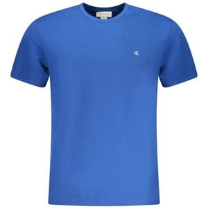 Calvin Klein, Heren, Tops, Blauw, Maat: S