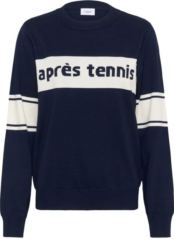 Saint Tropez, Dames, Truien, Blauw, Maat: L Viscose,