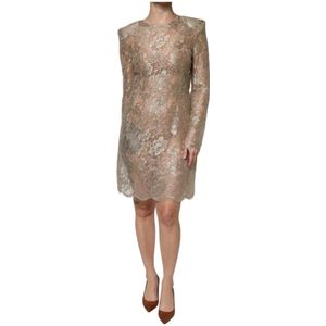 Dolce & Gabbana, Dames, Jurken, Geel, Maat: M Zijde,