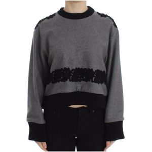 Dolce & Gabbana, Dames, Truien, Grijs, Maat: M Kasjmier,