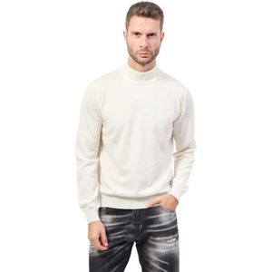 Gran Sasso, Heren, Truien, Wit, Maat: L Wol,