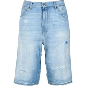 Dondup, Heren, Korte broeken, Blauw, Maat: W30 Katoen,