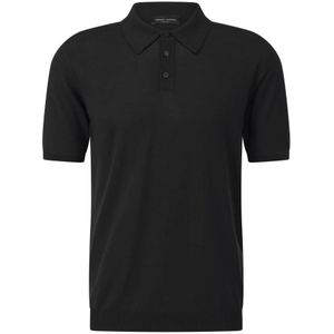 Roberto Collina, Heren, Tops, Zwart, Maat: 3XL Katoen,