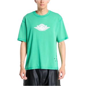 Nike, Heren, Tops, Groen, Maat: L Katoen,