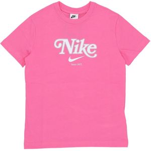 Nike, Dames, Tops, Roze, Maat: S Katoen,