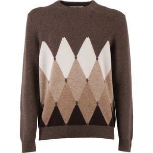 Ballantyne, Heren, Truien, Bruin, Maat: XL Kasjmier,