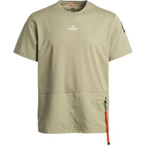 Parajumpers, Heren, Tops, Groen, Maat: M Katoen,