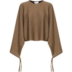Max Mara, Dames, Truien, Bruin, Maat: S Wol,