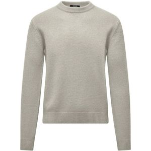 BomBoogie, Heren, Truien, Grijs, Maat: XL Wol,