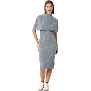 Kocca, Dames, Jurken, Grijs, Maat: L Wol,