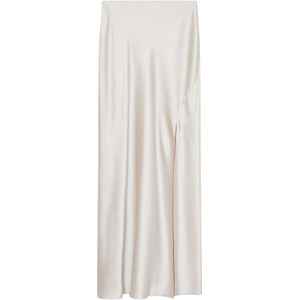 Patrizia Pepe, Dames, Rokken, Beige, Maat: S Satijn,