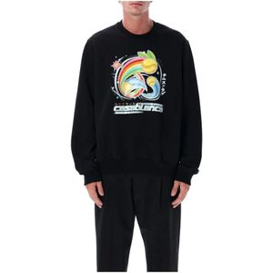 Casablanca, Heren, Sweatshirts & Hoodies, Zwart, Maat: XL Katoen,