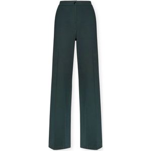 Elena Mirò, Dames, Broeken, Groen, Maat: M Nylon,