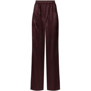 Tory Burch, Dames, Broeken, Rood, Maat: L Viscose,