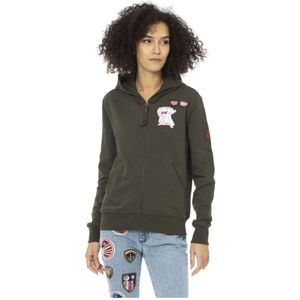 Mr&Mrs Italy, Dames, Sweatshirts & Hoodies, Groen, Maat: 2XS Katoen,