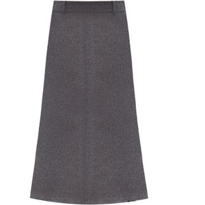 Brunello Cucinelli, Dames, Rokken, Grijs, Maat: S Wol,