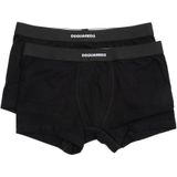 Dsquared2 - Plain Boxer Briefs 2-Pack - Ondergoed - Zwart - Katoen