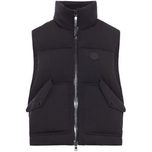 Moncler, Dames, Jassen, Zwart, Maat: XS