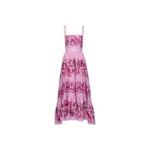 Pinko Maxi Jurk , Pink , Dames , Maat: 2XS