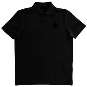 Moncler, Heren, Tops, Zwart, Maat: 2XL Katoen,
