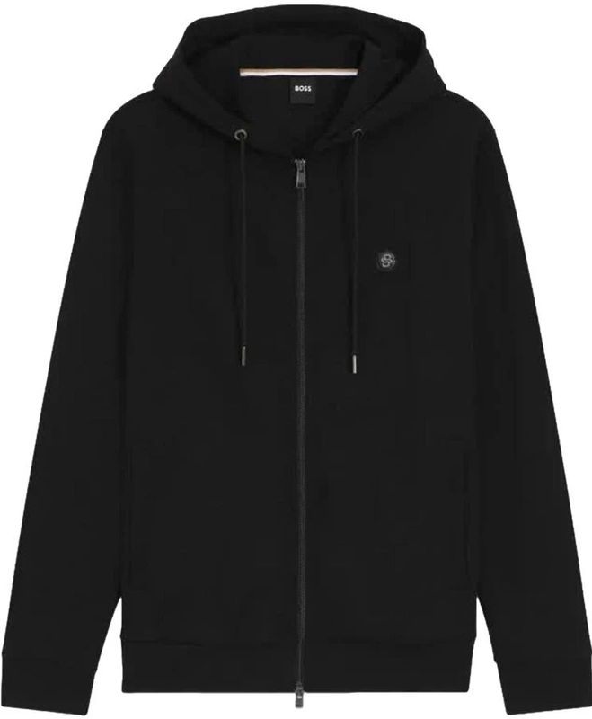 Hugo, Heren, Sweatshirts & Hoodies, Zwart, Maat: L Katoen,