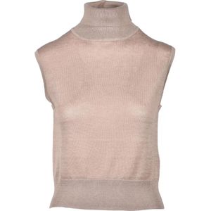 Wild Cashmere, Dames, Truien, Beige, Maat: S Zijde,