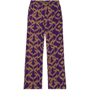 Luisa Cerano, Dames, Broeken, Bruin, Maat: S Viscose,