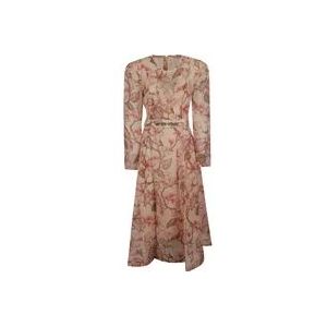 Zimmermann Bloemen Midi Jurk , Multicolor , Dames , Maat: L