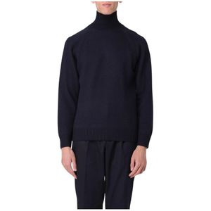 Paolo Pecora, Heren, Truien, Blauw, Maat: 2XL