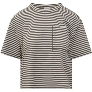 Brunello Cucinelli, Dames, Tops, Bruin, Maat: S Katoen,