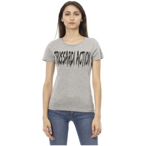Trussardi, Dames, Tops, Grijs, Maat: XL Katoen,
