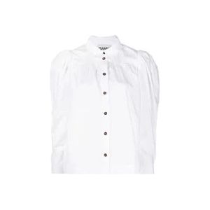 Ganni Blouses , White , Dames , Maat: L