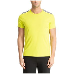 Emporio Armani, Heren, Tops, Geel, Maat: S Katoen,