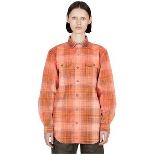 Notsonormal, Dames, Blouses & Shirts, Oranje, Maat: S Katoen,