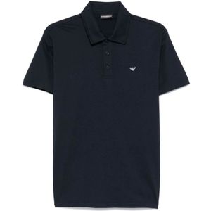 Emporio Armani, Heren, Tops, Blauw, Maat: S