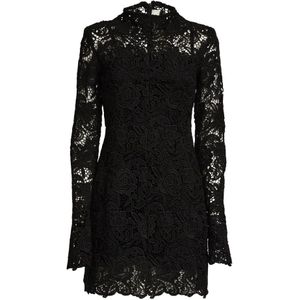 Sportmax, Dames, Jurken, Zwart, Maat: XS Leer,