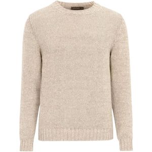 Oscar Jacobson, Heren, Truien, Beige, Maat: M Katoen,