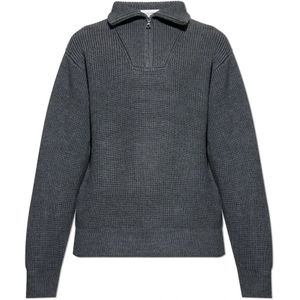 Officine Générale, Heren, Truien, Grijs, Maat: M Wol,