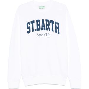 MC2 Saint Barth, Heren, Sweatshirts & Hoodies, Wit, Maat: XL Katoen,