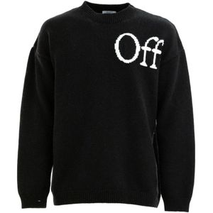 Off White, Heren, Truien, Zwart, Maat: XL