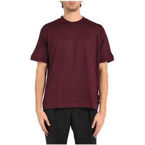 Paolo Pecora, Heren, Tops, Paars, Maat: 2XL Katoen,