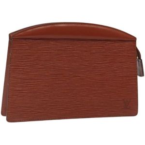 Louis Vuitton Vintage, Dames, Pre-owned, Bruin, Maat: ONE Size Leer,